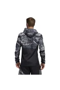 JAQUETA CORTA-VENTO ADIDAS OWN THE RUN MASCULINA - Preto/cinza