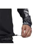 JAQUETA CORTA-VENTO ADIDAS OWN THE RUN MASCULINA - Preto/cinza