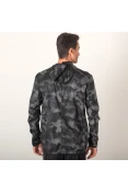 JAQUETA CORTA-VENTO ADIDAS OWN THE RUN MASCULINA - Preto/grafite