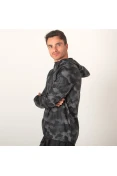 JAQUETA CORTA-VENTO ADIDAS OWN THE RUN MASCULINA - Preto/grafite
