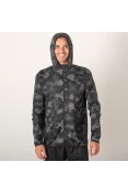 JAQUETA CORTA-VENTO ADIDAS OWN THE RUN MASCULINA - Preto/grafite