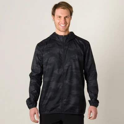 JAQUETA CORTA VENTO ADIDAS RESPONSE MASCULINA - Preto/grafite