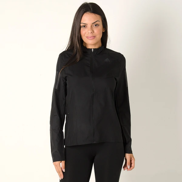 JAQUETA CORTA-VENTO ADIDAS RESPONSE RUN FEMININA - Preto