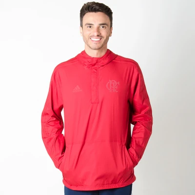 JAQUETA CORTA-VENTO ADIDAS WIND CR FLAMENGO SEASONAL SPECIAL MASCULINA - Vermelho