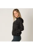 JAQUETA CORTA-VENTO ASICS BASIC WINDBREAKER COM CAPUZ FEMININA - Preto