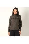 JAQUETA CORTA-VENTO ASICS CORE RUNNING FEMININA - Chumbo