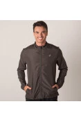 JAQUETA CORTA-VENTO ASICS CORE RUNNING KNIT MASCULINA - Grafite
