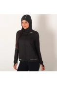 JAQUETA CORTA-VENTO ASICS LITE SHOW FEMININA - Preto