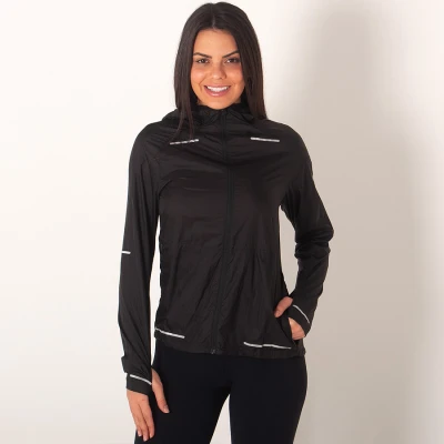 JAQUETA CORTA-VENTO ASICS LITE SHOW FEMININA - Preto