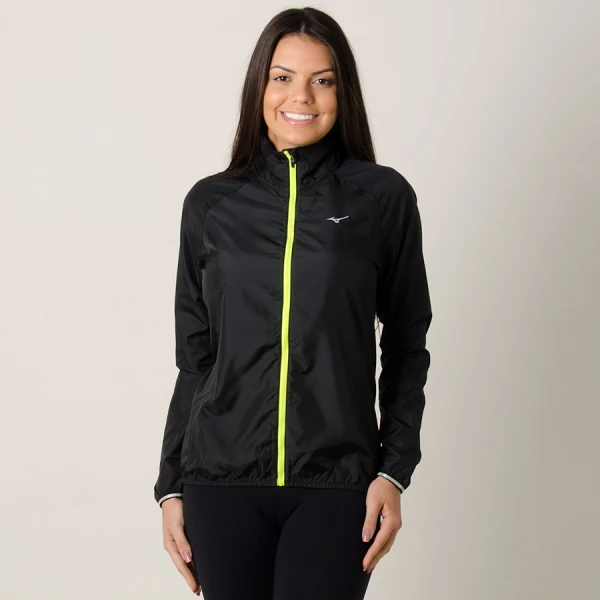 JAQUETA CORTA-VENTO MIZUNO IMPULSE FEMININA - Preto
