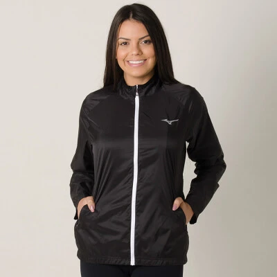 JAQUETA CORTA-VENTO MIZUNO LIGHT FAST FEMININA - Preto