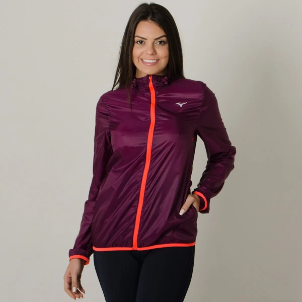 JAQUETA CORTA-VENTO MIZUNO RUN FAST FEMININA - Roxo