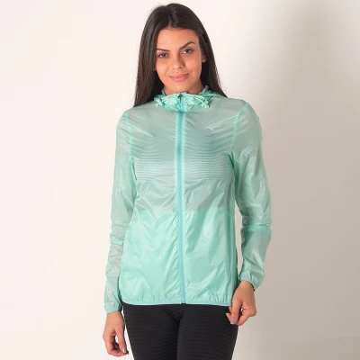 JAQUETA CORTA-VENTO MIZUNO RUN FAST FEMININA - Verde JAQUETA CORTA-VENTO MIZUNO RUN FAST FEMININA - Verde