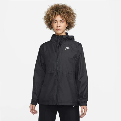 JAQUETA CORTA-VENTO NIKE NIKE W NSW ESSNTL RPL WVN JKT HD FEMININA - Preto