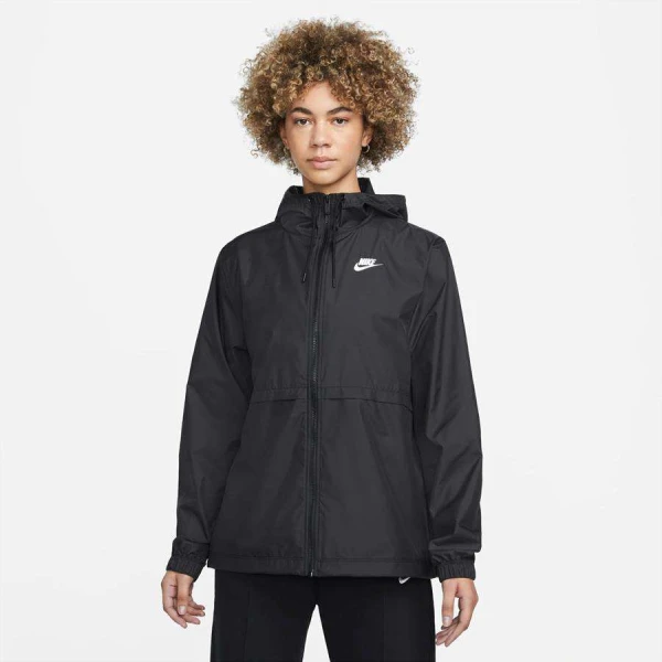 JAQUETA CORTA-VENTO NIKE NIKE W NSW ESSNTL RPL WVN JKT HD FEMININA - Preto