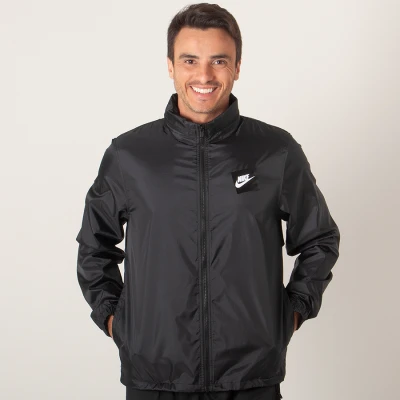 JAQUETA CORTA-VENTO NIKE SPORTSWEAR JDI HD WOVEN MASCULINA - Preto