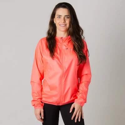 JAQUETA CORTA-VENTO PUMA CORE RUN HOODED FEMININA - Salmao