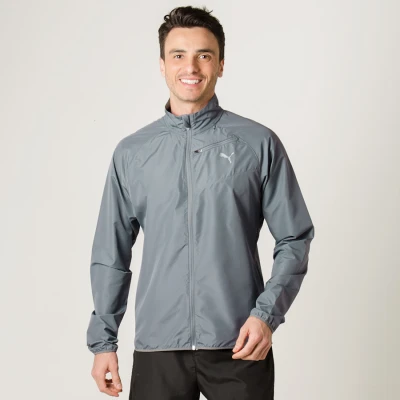 JAQUETA CORTA VENTO PUMA CORE RUN MASCULINA - Grafite JAQUETA CORTA VENTO PUMA CORE RUN MASCULINA - Grafite