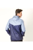JAQUETA CORTA-VENTO PUMA ESS WINDBREAKER COLORBLOCK MASCULINA - Azul/branco