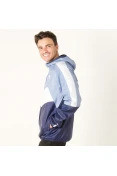 JAQUETA CORTA-VENTO PUMA ESS WINDBREAKER COLORBLOCK MASCULINA - Azul/branco