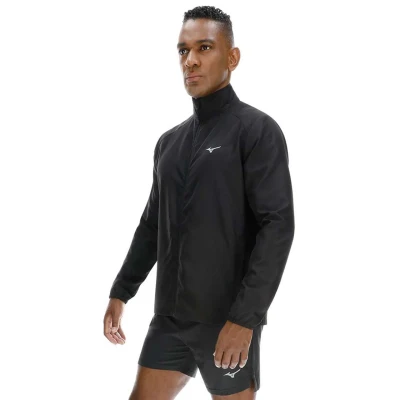 JAQUETA DE CORRIDA MIZUNO FOCUS 2 MASCULINA - Preto
