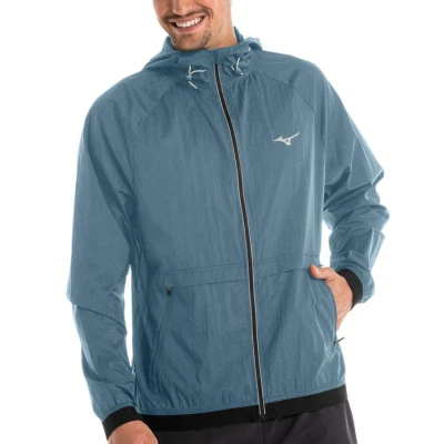 JAQUETA DE CORRIDA MIZUNO HIGH MASCULINA - Azul