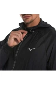 JAQUETA DE CORRIDA MIZUNO HIGH MASCULINA - Preto