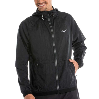 JAQUETA DE CORRIDA MIZUNO HIGH MASCULINA - Preto