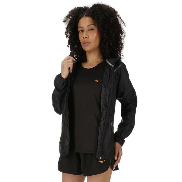 JAQUETA DE CORRIDA VMIZUNO FOCUS 2 FEMININA - Preto