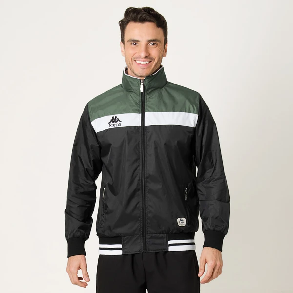 JAQUETA KAPPA AUTHENTIC GARGANO 2.0 MASCULINA - Preto/grafite