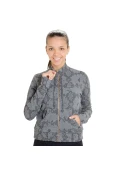 JAQUETA LIVE JACQUARD MESCLA SERPENTE FEMININA - Grafite