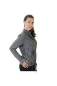 JAQUETA LIVE JACQUARD MESCLA SERPENTE FEMININA - Grafite/preto