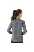 JAQUETA LIVE JACQUARD MESCLA SERPENTE FEMININA - Grafite/preto