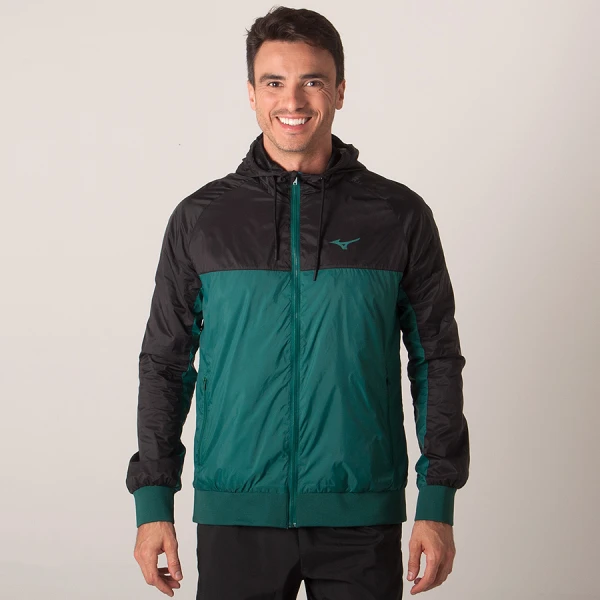 JAQUETA MIZUNO GOIA MASCULINA - Verde/preto