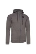 JAQUETA MOLETOM DE TREINO UNDER ARMOUR RIVAL FLEECE FULL ZIP MASCULINA - Chumbo