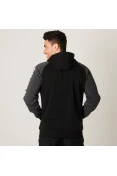 JAQUETA NBA MOLETOM BULLS MASCULINA - Preto/grafite JAQUETA NBA MOLETOM BULLS MASCULINA - Preto/grafite