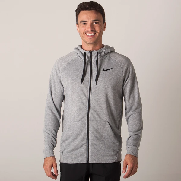 JAQUETA NIKE DRY HOODIE FZ FLEECE MASCULINA - Cinza JAQUETA NIKE DRY HOODIE FZ FLEECE MASCULINA - Cinza