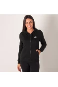 JAQUETA NIKE HOODIE FZ FLC FEMININA - Preto JAQUETA NIKE HOODIE FZ FLC FEMININA - Preto