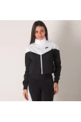 JAQUETA NIKE NSW HERITAGE TRACK FEMININA - Branco/preto JAQUETA NIKE NSW HERITAGE TRACK FEMININA - Branco/preto