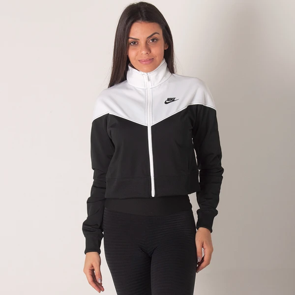JAQUETA NIKE NSW HERITAGE TRACK FEMININA - Branco/preto
