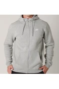 JAQUETA NIKE NSW HOODIE FZ FLC CLUB COM CAPUZ MASCULINA - Cinza JAQUETA NIKE NSW HOODIE FZ FLC CLUB COM CAPUZ MASCULINA - Cinza
