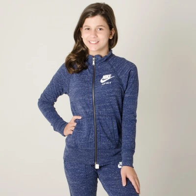 JAQUETA NIKE NSW VINTAGE INFANTIL - Azul
