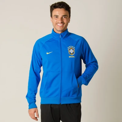 JAQUETA NIKE SPORTSWEAR BRASIL 2018 MASCULINA - Azul