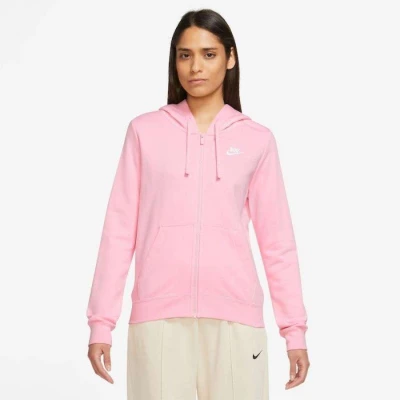 JAQUETA NIKE SPORTSWEAR CLUB FLEECE FEMININA - Rosa
