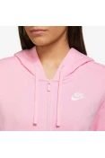 JAQUETA NIKE SPORTSWEAR CLUB FLEECE FEMININA - Rosa