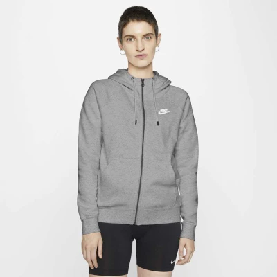 JAQUETA NIKE SPORTSWEAR ESSENTIAL FEMININA - Cinza