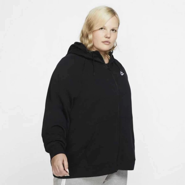 JAQUETA NIKE SPORTSWEAR ESSENTIAL PLUS SIZE FEMININA - Preto