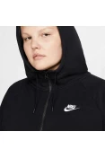 JAQUETA NIKE SPORTSWEAR ESSENTIAL PLUS SIZE FEMININA - Preto