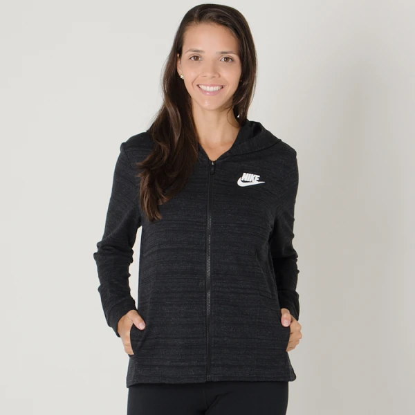 JAQUETA NIKE SPORTWEAR ADVANCE 15 COM CAPUZ FEMININA - Preto/branco JAQUETA NIKE SPORTWEAR ADVANCE 15 COM CAPUZ FEMININA - Preto/branco
