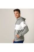 JAQUETA PUMA BMW MMS HOODED SWEAT MASCULINA - Cinza/branco JAQUETA PUMA BMW MMS HOODED SWEAT MASCULINA - Cinza/branco